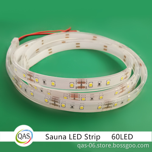 IP68 Sauna Strip Light with 2835 LEDs, 60 LEDs per Meter, 5W Power, 2-Year Warranty